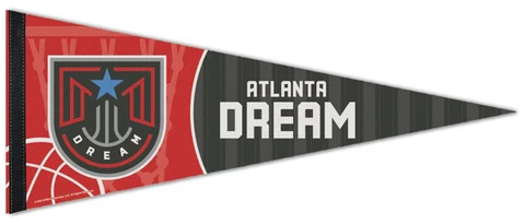 ATLANTA DREAM WNBA Basketball Premium Felt 12x30 Collectors PENNANT Cover