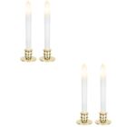 4 Pcs Pp Candle Light Flameless LED Taper Votive Tealight Candles