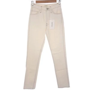Pantalones de mezclilla blancos rectos Frame Le High para mujer talla 23 - Imagen 1 de 12