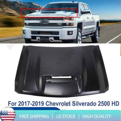 Primed Steel Hood Panel For 2017 2018 2019 Chevrolet Silverado 2500 3500 HD - Изображение 1 из 4