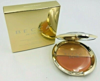 Becca Jaclyn Hill мерцающая кожа Perfector минеральные румяна дуэты золото поп/миндаль - Изображение 1 из 4