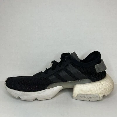 Youth Size US 4.5 Adidas 5K 10K Boost Marathon Black Performance Running Shoes - Image 1 of 4