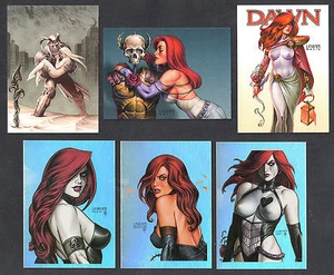 PROMO CARD SET: DAWN NEW HORIZONS (Breygent/2013) SIX: 1 2 3 4 5 6 (3 ARE FOIL) - Picture 1 of 3