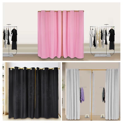 Wandhalterung Vorhang Sichtschutz Doppel Umkleidezimmer F-Form Halterung 2-Kleiderzimmer - Bild 1 von 4