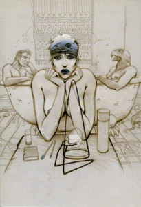 BILAL JILL BLEU SANG 41 CALQUES CHRISTIAN DESBOIS TIRAGE DE  1994 CARTE DOUBLE - Picture 1 of 2