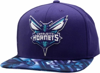 Charlotte Hornets Adidas Snapback Hat Flat Bill 12504 Foto 1 de 3