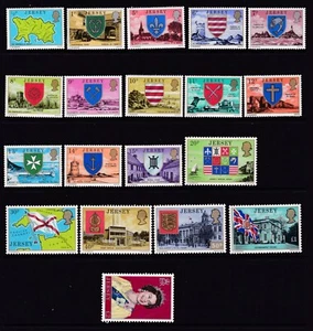 JUEGO DE SELLOS JERSEY MNH UMM 1976-1980 EDICIÓN DEFINITIVA SG 137-155 - Imagen 1 de 1