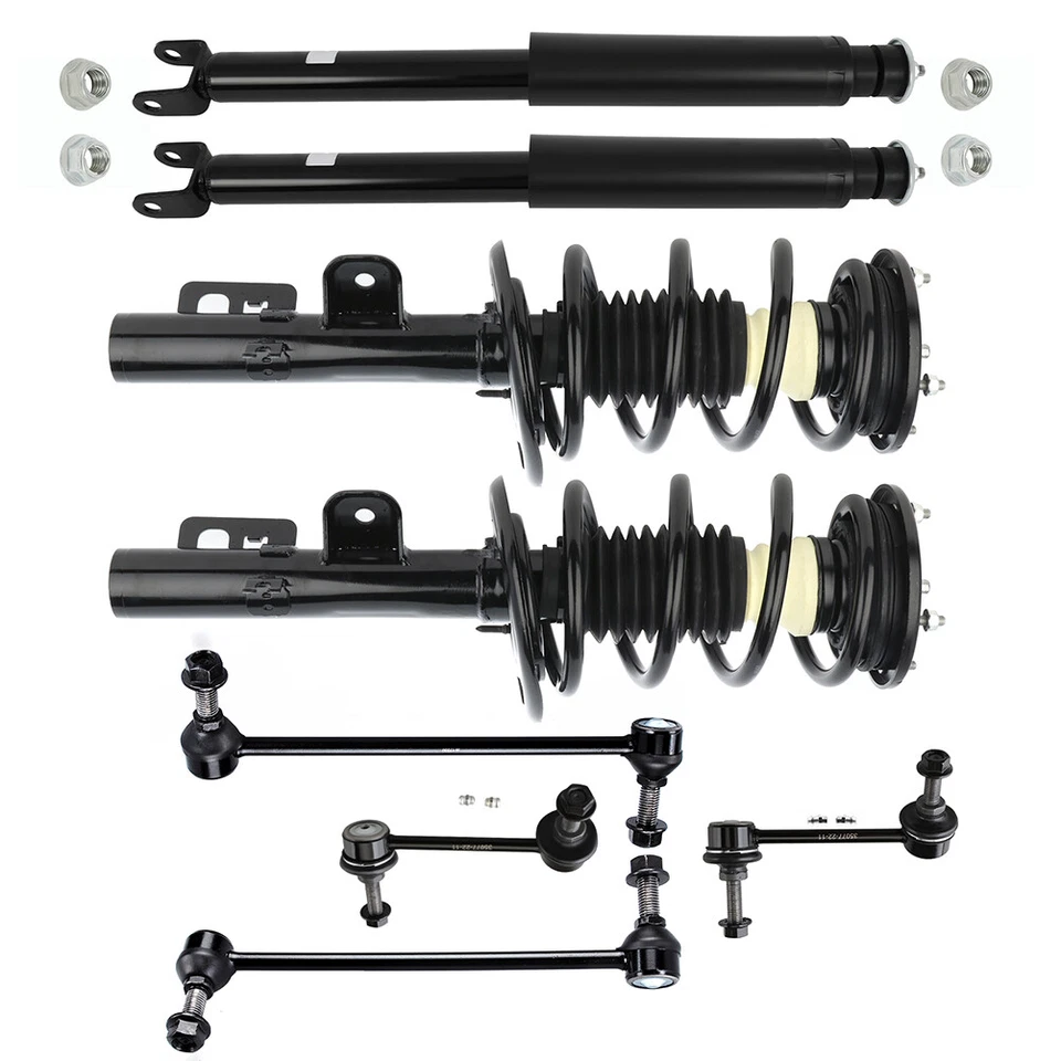 For 2010 Ford Flex Front Rear Struts Coil Assemblies Shock Absorbers Sway Bars - Image 1 of 1