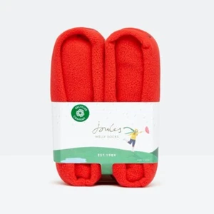 JOULES Welton Welly Socks for Tall Wellies, RED, Brand New - Picture 1 of 4
