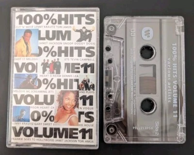 100% HITS Volume 11 Cassette Tape (1994) - Snoop Dogg Tori Amos Lenny Kravitz  - Image 1 of 4