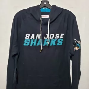San Jose Sharks NHL Vintage 90s Black Logo T Shirt Long Sleeve Women Large NWT - Picture 1 of 14