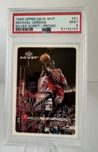 1999 UPPER DECK MVP SILVER SCRIPT PROMO #S1 MICHAEL JORDAN PSA 9 MINT - Picture 1 of 3