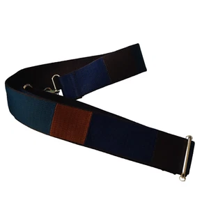 Johnny Loves Rosie Crossbody Striped Bag Strap With Goldtone Hardware - Picture 1 of 5