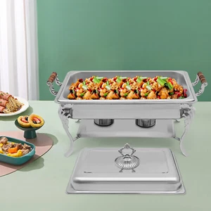 Plato para frotar, plato para frotar de escritorio de acero inoxidable, juego de buffet para frotar - Imagen 1 de 16