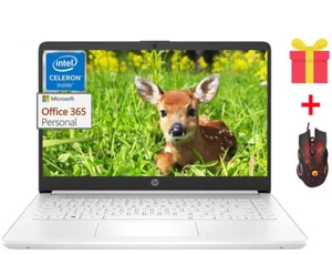 HP 2025 Laptop 14"HD Display Intel Quad-Core,Mouse,MS Office 365 Win11 S - Picture 1 of 7