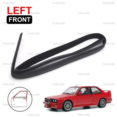 For BMW E30 Coupe 2 Dr 1982 - '94 Front Lh Glass Run Channel Rubber Seal Door - Изображение 1 из 4