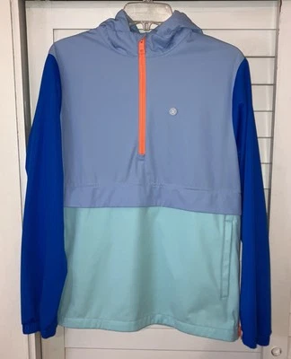 G/Fore Baja Water Resistant Rain 1/4 Zip Jacket Hoodie Men M Rare Golf - Image 1 of 4