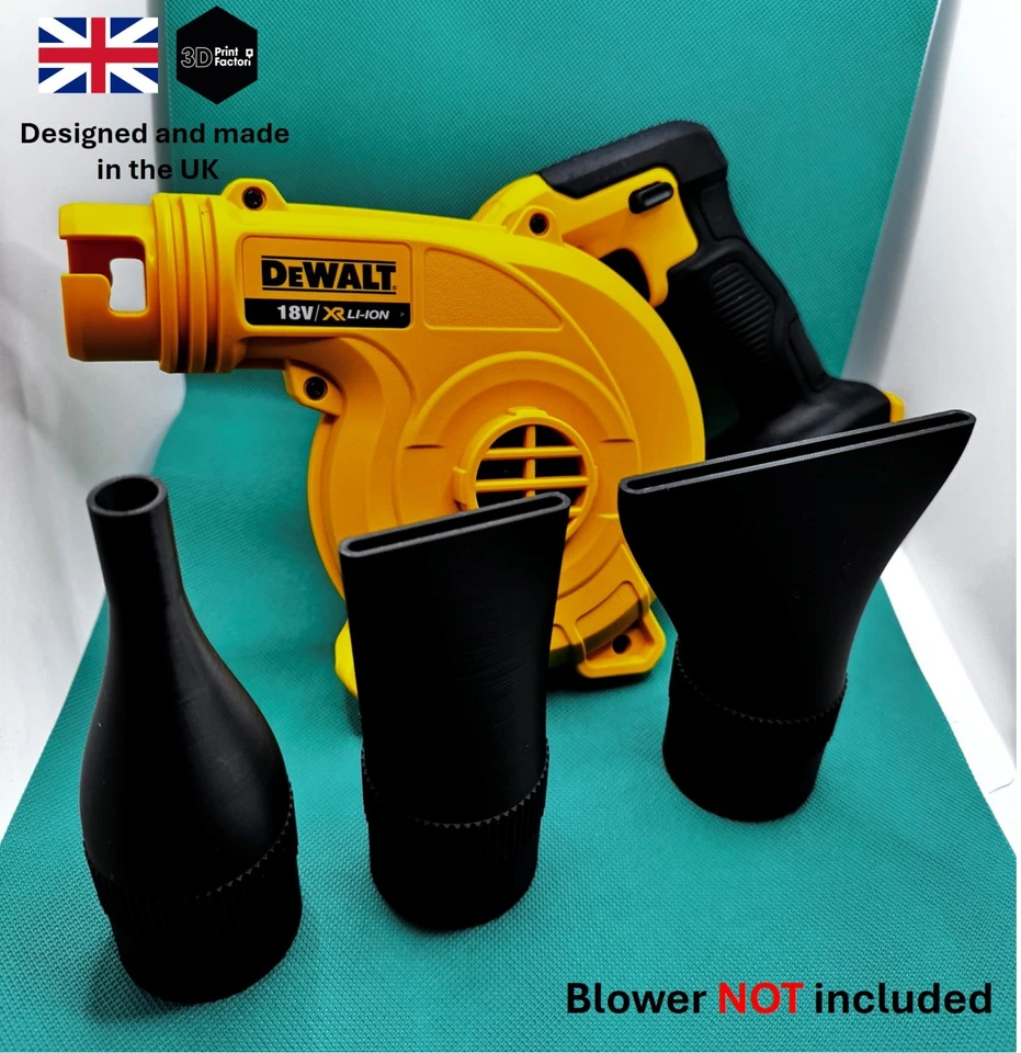 Juego de boquillas cortas Stub para soplador secador de coche Dewalt DCV100 18V XR detalles Foto 1 de 4