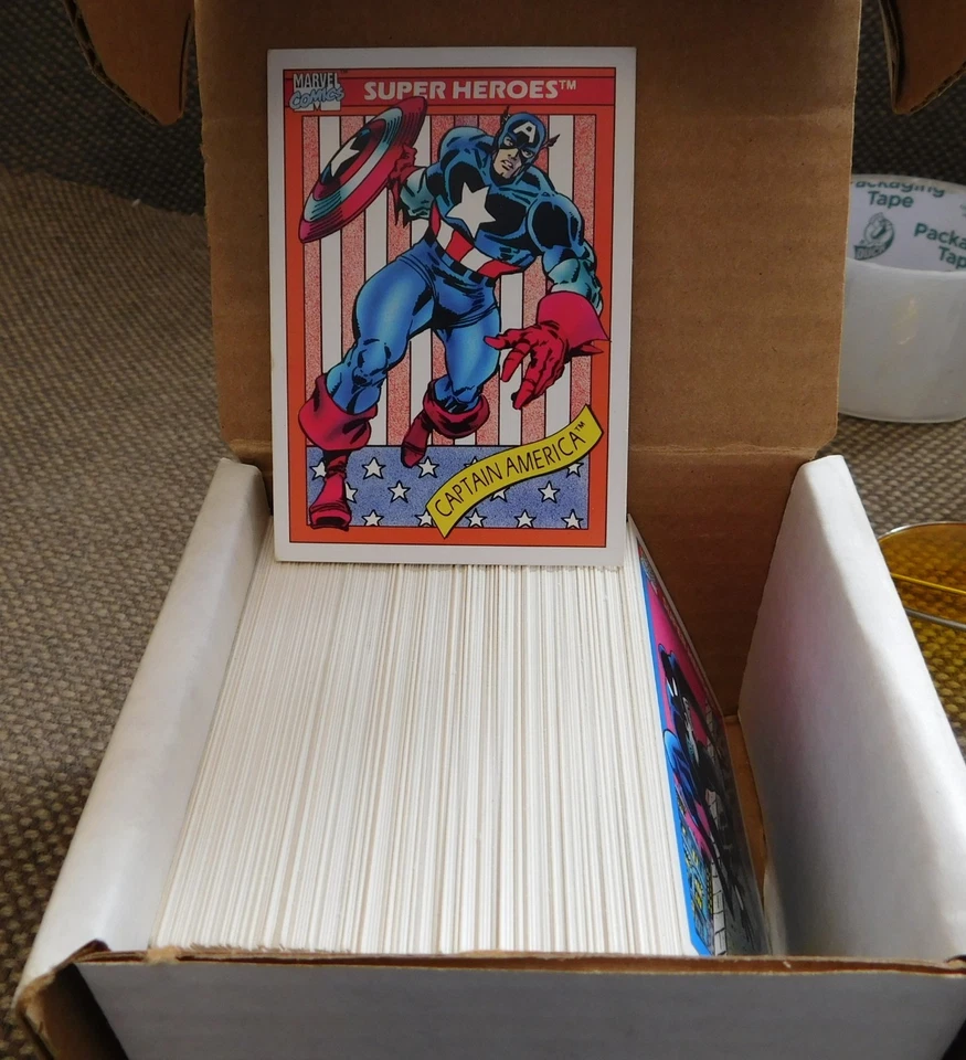 Juego completo de cartas coleccionables base 162 Marvel Universe Series 1 1990 Foto 1 de 1