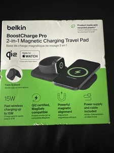 Belkin 2-in-1 Magnetic Charging Travel Pad 15W - MagSafe-Compatible - NEW SEALED - Picture 1 of 5