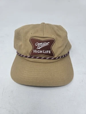 Gorra de béisbol Miller High Life sombrero de papá retro vintage cierre a presión calce relajado cerveza Foto 1 de 4