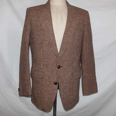 Abrigo Deportivo Marrón Blazer Chaqueta De Colección Harris Tweed Para Hombres M Cheval Castletex Foto 1 de 4