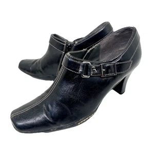 Aerosoles Faszination Stiefeletten eckige Zehenpartie Leder Gothic Halloween Gr. 7 - Bild 1 von 15