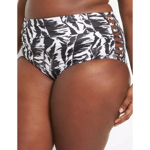 Lane Bryant Cacique Strappy Ruched Side Swim Brief 28 - Picture 1 of 3
