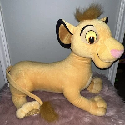 Disney Hasbro 2002 Large 20" Lion King Plush Stuffed Simba EUC - Image 1 of 4