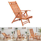 Wooden Sun Lounger Garden Chair Folding Patio Furniture Outdoor Deck Footrest Uk