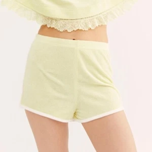 Intimately Free People Yellow Terry Shorts Size S NWOT - Picture 1 of 11