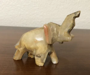 Stone Hand Carved Vintage Elephant - Picture 1 of 6