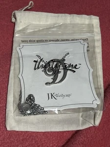 JK by Thirty One Initial Monogram D Necklace Silvertone 20" Silver NIB - Picture 1 of 4