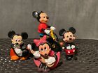 Lot de 4 distributeurs de bonbons en plastique jouets tricycle années 1980 souris Mickey Minnie Mouse