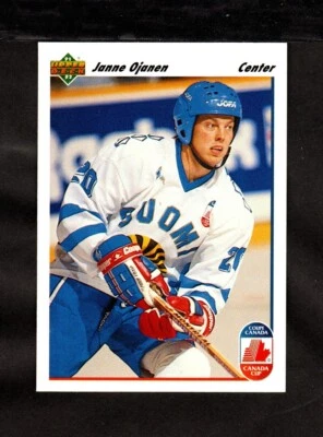 Hockey Card - Janne Ojanen - Finland - Upper Deck - 1991 - #25 - Image 1 of 2