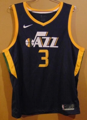 UTAH JAZZ RICKY RUBIO #3 NAVY BLUE NBA JERSEY - Image 1 of 4