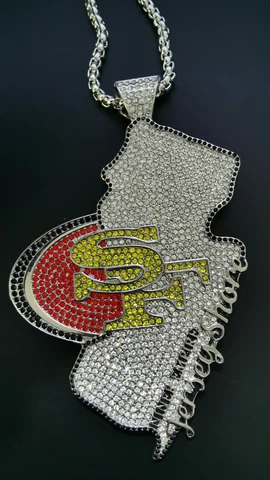 San Francisco Giants Niner Empire V-Neck Necklace Pendant Souvenir - 60 Cm Cover