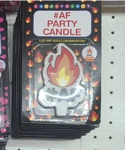 Adult Funny Candle Cake Topper Dope Fire AF - Picture 1 of 1