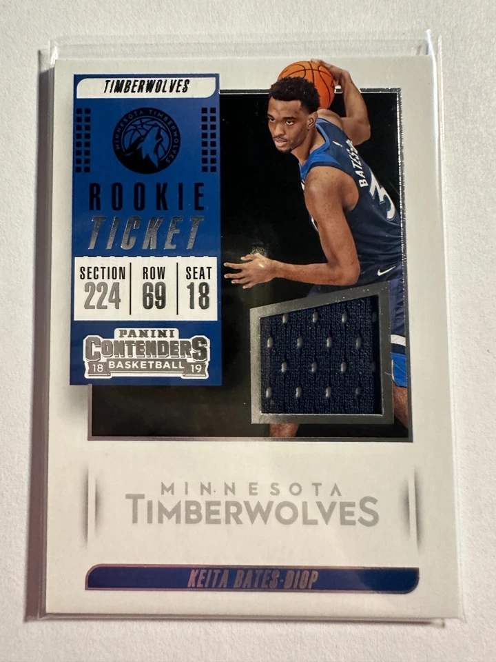 K81,879 - 2018-19 Panini Contenders Rookie Ticket Swatches #28 Keita Bates-Diop - Image 1 of 1