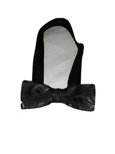 Boys Gold and Black Patterened Pre-tied Adjustable Bow Tie. Windsor Style - Picture 1 of 2