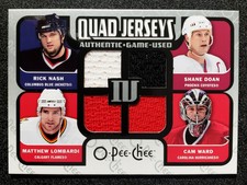 2007-08 Nash, Doan, Lombardi, Ward O-Pee-Chee Quad Materials #QM-DNLW