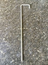 100 pcs Galvanized Wire J Pins for Weed Suppressant Membrane 250 x 3mm