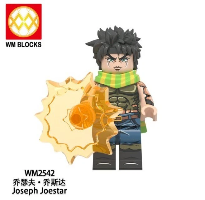 2 inch Custom JoJo’s Bizarre Adventure Joseph Joestar Minifigure - Image 1 of 1