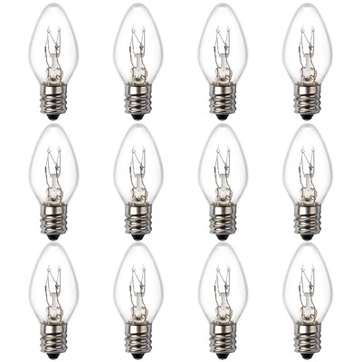 SALPHINES 15 Watt Himalayan Salt Lamp Bulbs, 12Pack Dimmable Rock Salt Night Light Bulb...