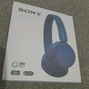Sony WH-CH520 Wireless Over-Ear Headphones - Blue - Picture 1 of 2