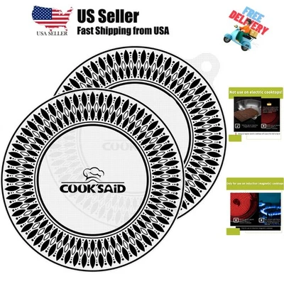 2 Pcs Induction Cooktop Protector Mat - Magnetic Induction Stove Protector - ... - Image 1 of 4