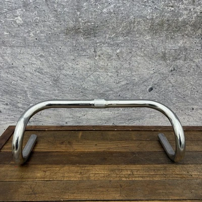 Manillar de acero vintage Fuji Nitto B111 25,4 barra de bicicleta de engranaje fijo de carretera Foto 1 de 4