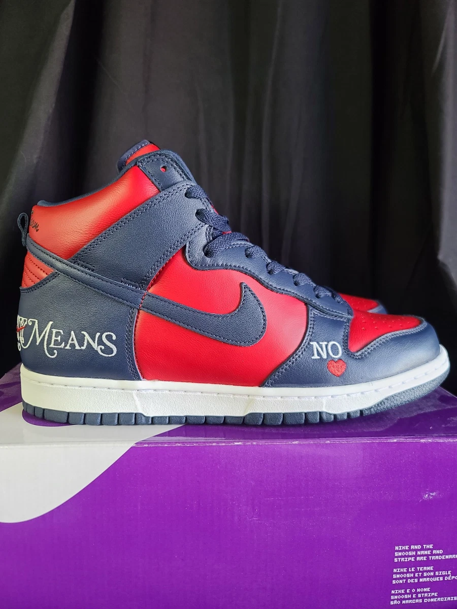 Nike Dunk High Supreme Red for Sale | Authenticity Guaranteed | eBay