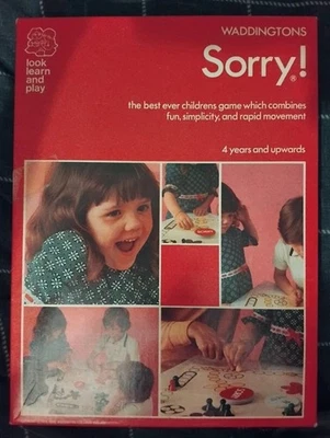 Sorry Board Game 1970s Edition Waddingtons Vintage Board Game - Image 1 of 2