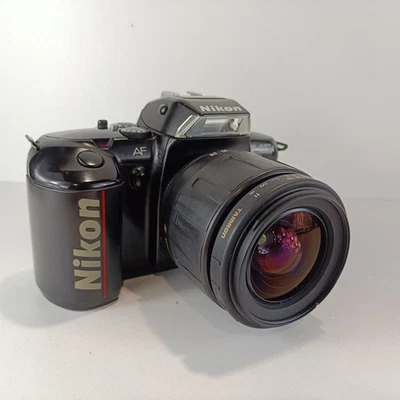 Cámara Nikon F401x 35 mm película SLR + lente Tamron 28-80 mm probada cámara Nikon SLR Foto 1 de 4